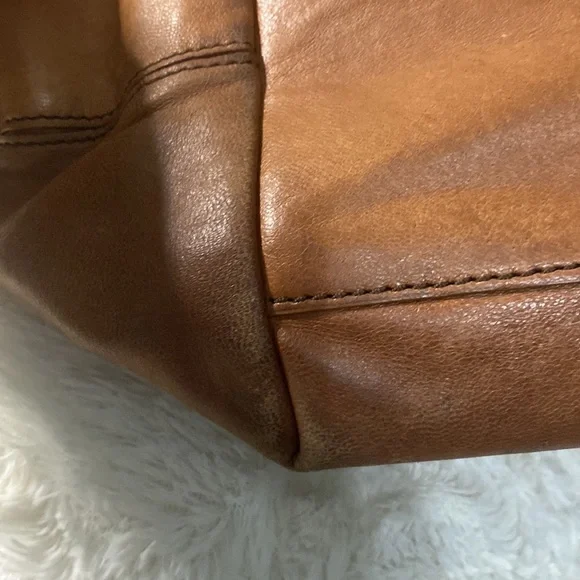 KOOBA  Large Brown Leather Tote bag with wide woven strap handle - Picture 13 of 16